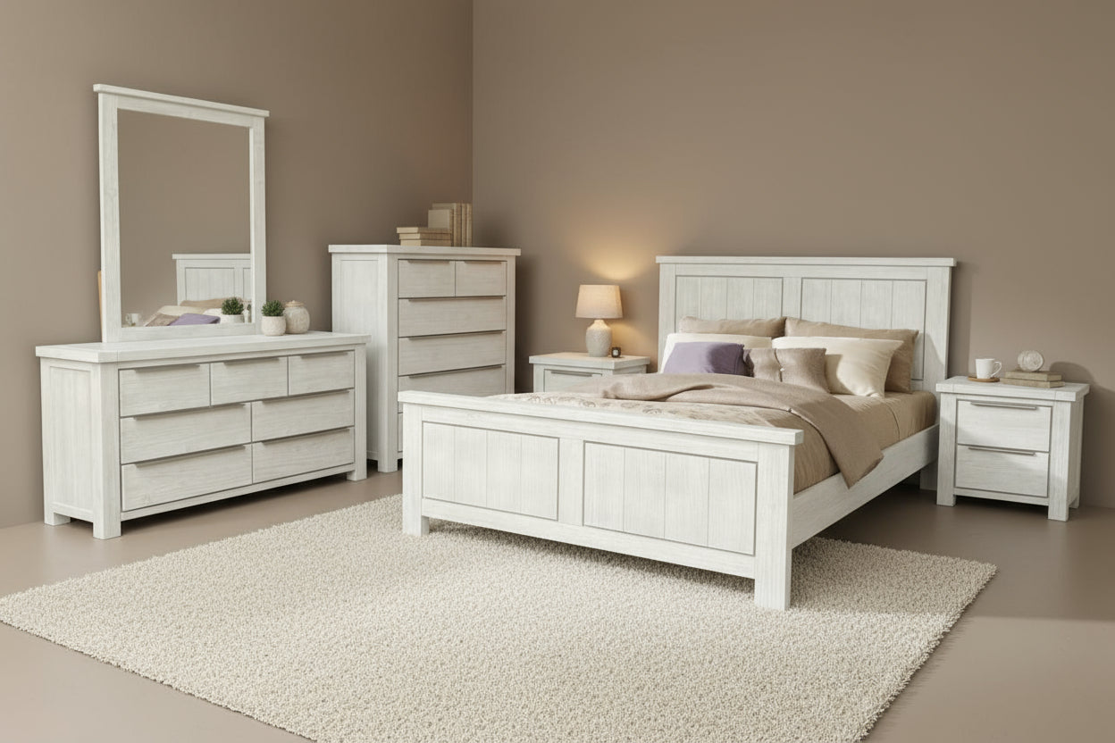 Ashy 5 Pcs Bedroom Suite