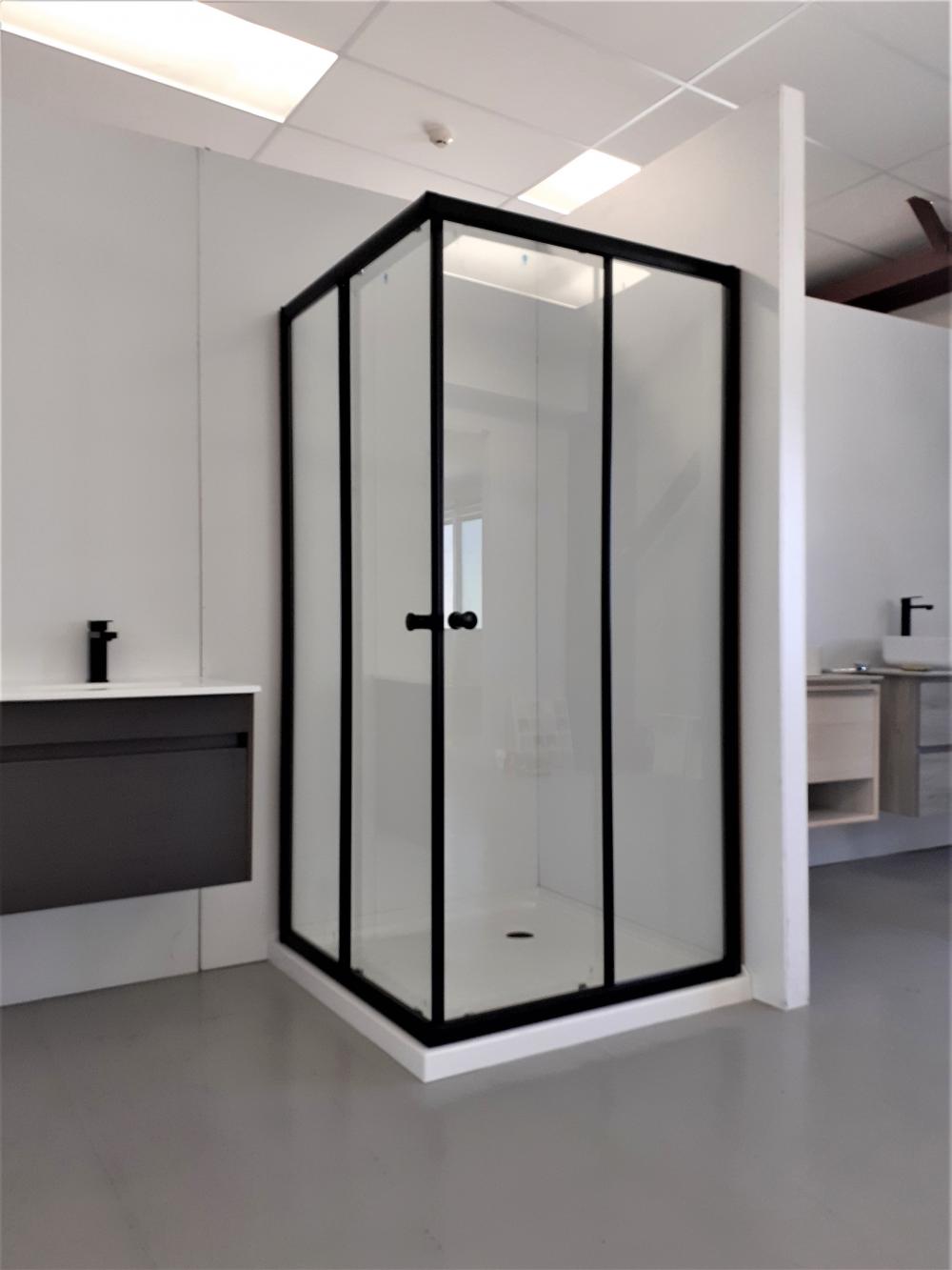 sliding square shower box with frame