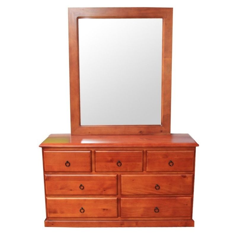 Nature Pine Wood 5 Pcs Bedroom Suite - Queen
