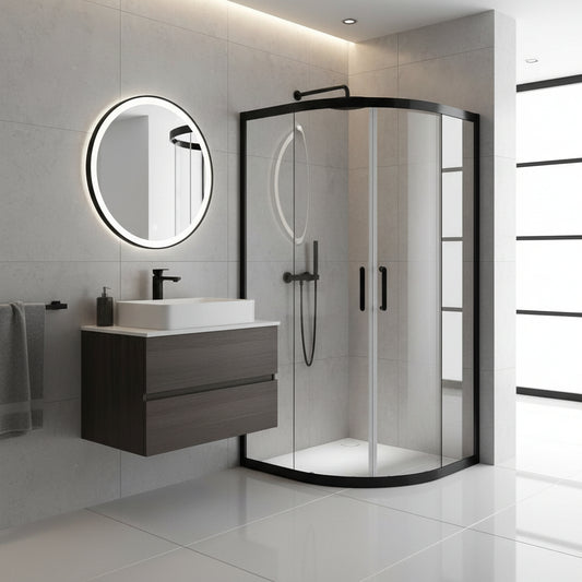 Marco Shower Door Kit 900mm Black