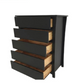 Rollerstone 5 Drawer Tallboy