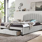 Arlo Bed Frame with Storage – Light Grey (King & Queen)