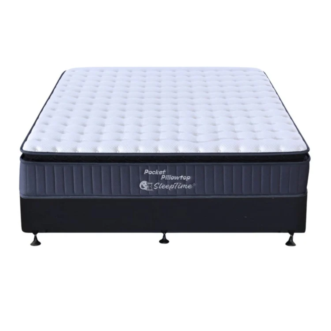 Sleeptime Pocket Spring Pillowtop Mattress with Base