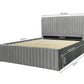 Monaco Queen Bed Frame with Single Trundle – Grey