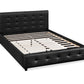 Oslo PU Leather Queen Bed Frame – Black