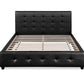 Oslo PU Leather Queen Bed Frame – Black