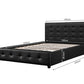 Oslo PU Leather Queen Bed Frame – Black