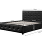 Oslo PU Leather Queen Bed Frame – Black