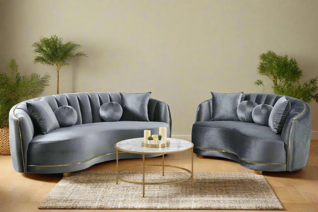 Zodiac Velvet Sofa