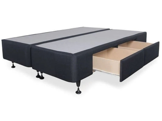 BED BASE 2 Drawers - Charcoal color