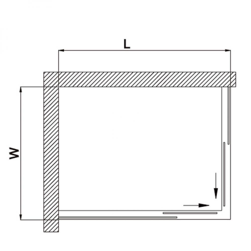 900mm Square 2 Sides Sliding Door Shower Box Chrome