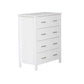 White Pine Wood 5 Pcs Bedroom Suite