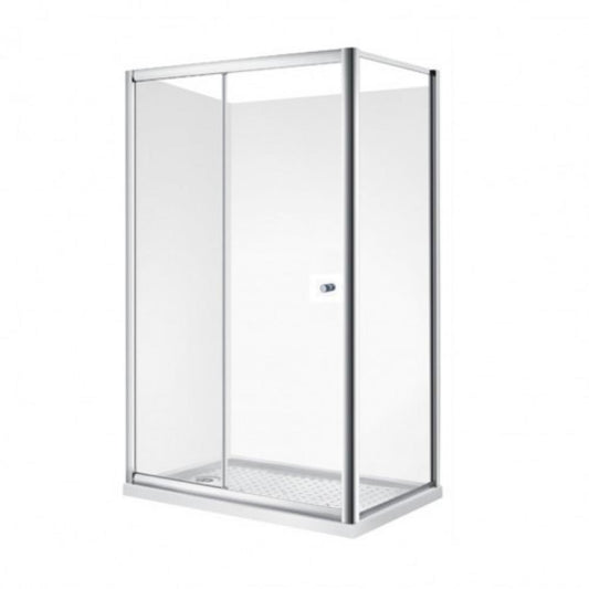 1200*900 Rectangle Sliding Door Shower Box Chrome