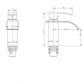Omar Chrome Waterfall Bathroom Basin Mixer Taps