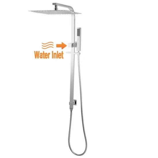 Chrome Twin Shower