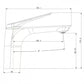 Basin Mixer Hot & Cold Tap Flick Handle