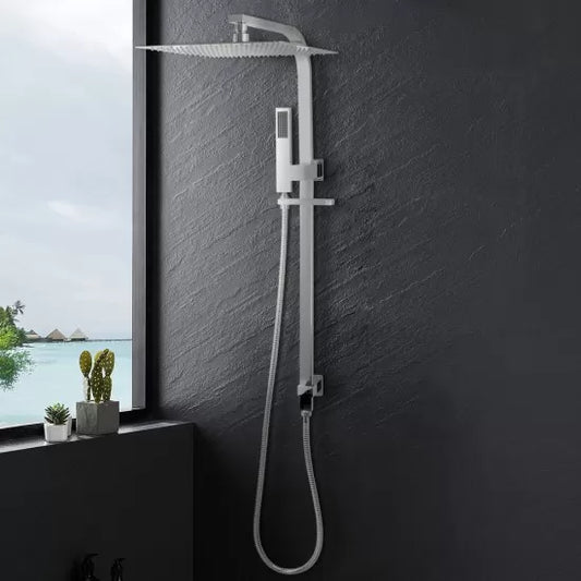Chrome Twin Shower