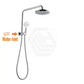 Round Twin Shower Set with ABS Top Shower Head Top Water Inlet