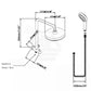 Round Twin Shower Set with ABS Top Shower Head Top Water Inlet
