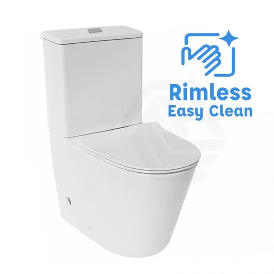 Bathroom Rimless Back To Wall White Ceramic Toilet Suite