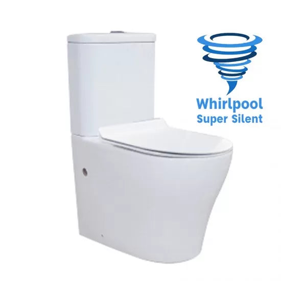 Whirlpool Silent High End Back To Wall Ceramic Toilet Suite